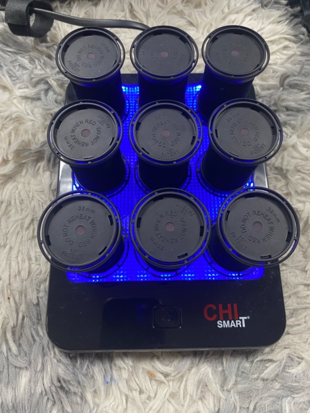 CHI Smart Electric Hot Rollers Set Black with 6 Clips and Carrying Case - Picture 7 of 7